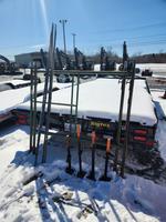 5FT. STAGING SET, 2-FRAMES, 4-SCREW JACKS, 2-CROSS BRACES